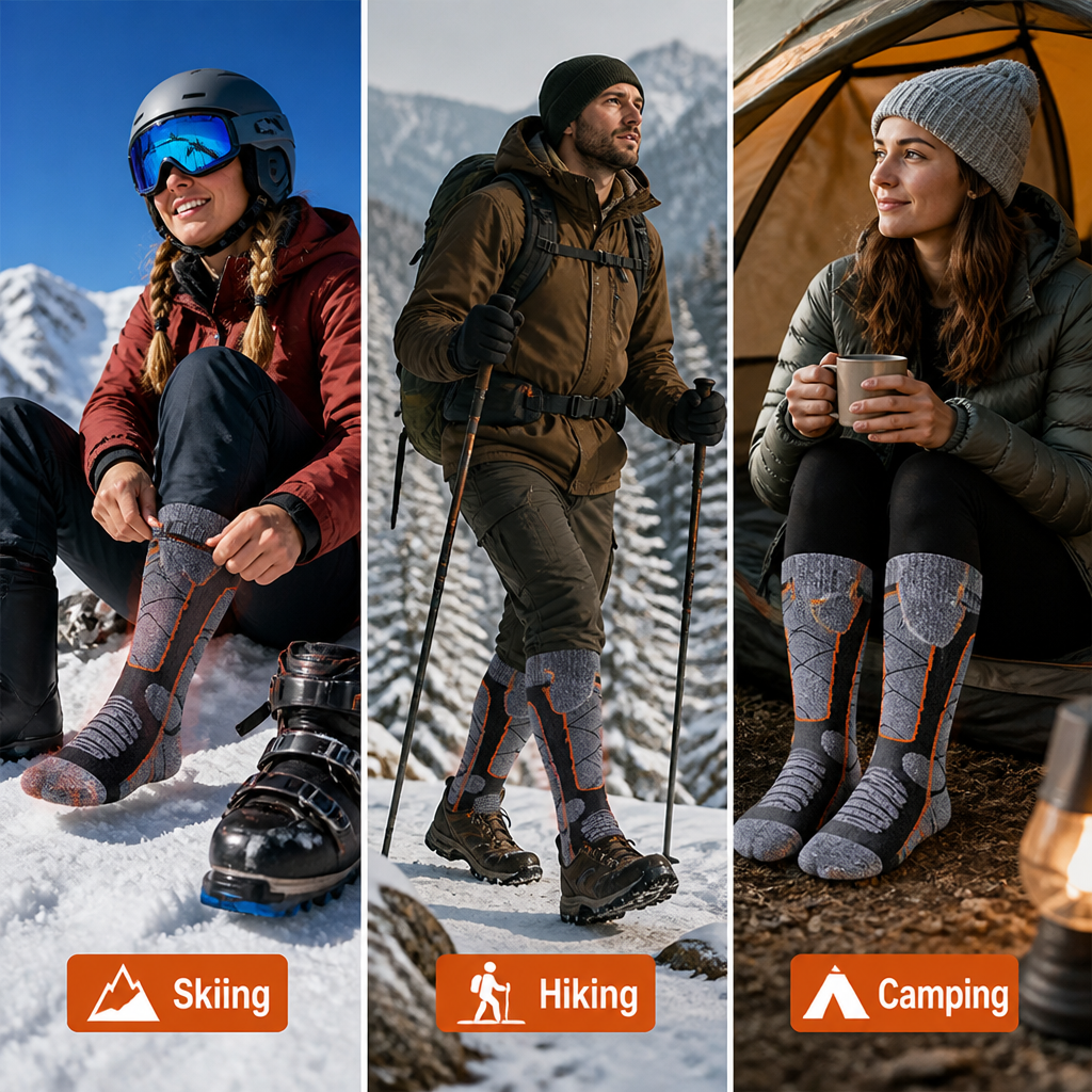 ToastToes™ Rechargeable Heated Socks — Warm Feet In Winter