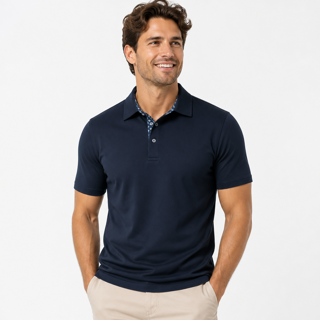 TeeLine™ Men's Stretch Golf Polo — Breathable, Sharp Fit