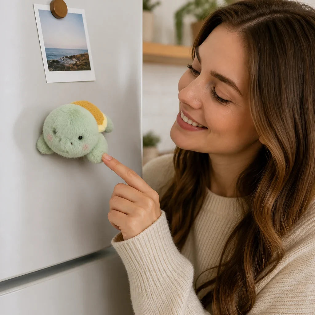 Snugglets™ Plush Animal Magnets — Cuddly Mini Fridge Friends