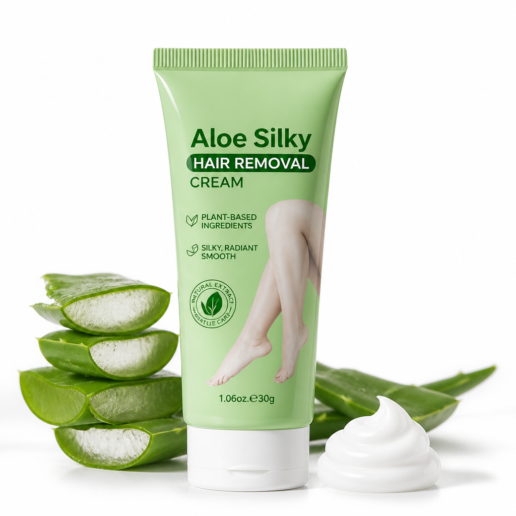 AloeGlow™ — Gentle Hair Removal & Skin Care Cream