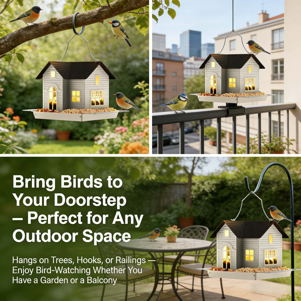 GlowNest™ — Transform Your Garden into a Magical Evening Haven Filled with Birds and Warm Light