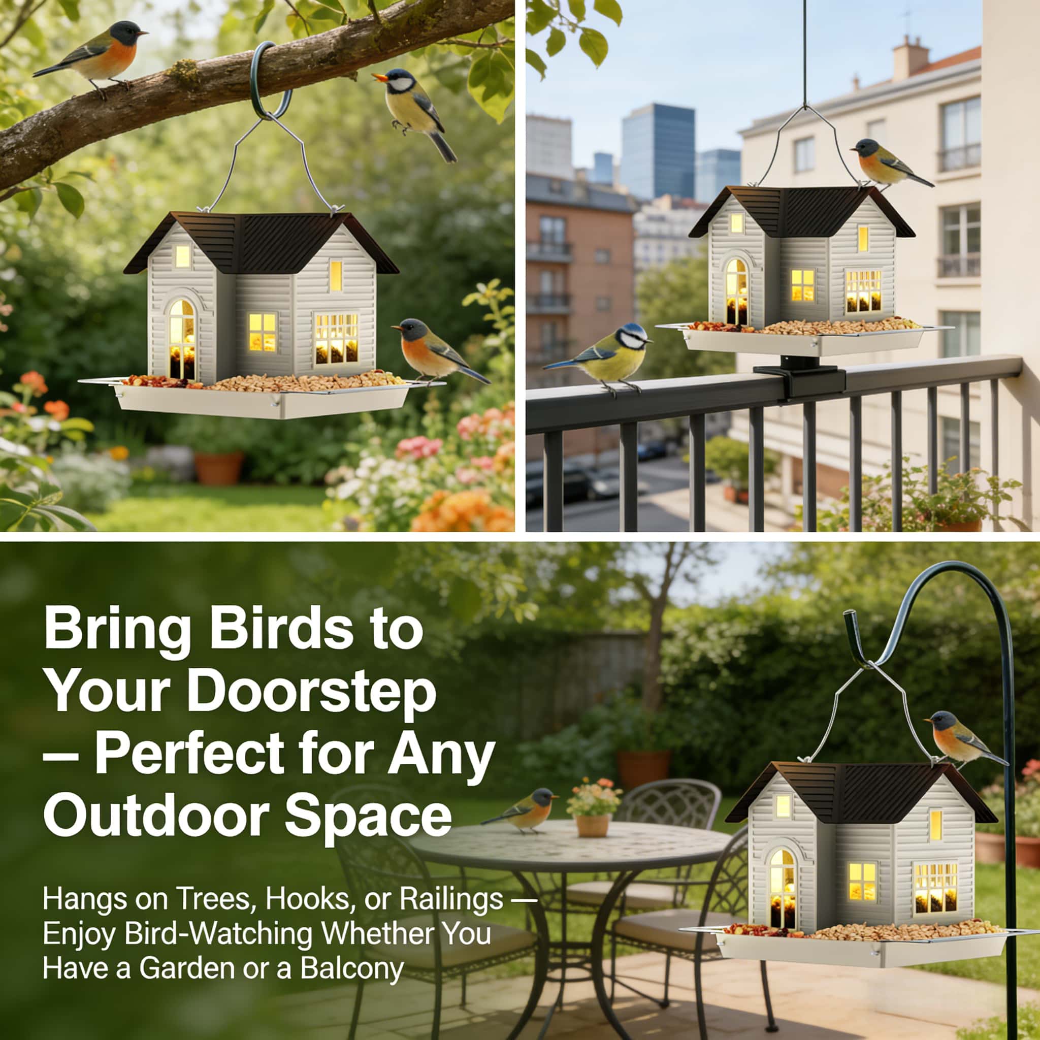 GlowNest™ — Transform Your Garden into a Magical Evening Haven Filled with Birds and Warm Light