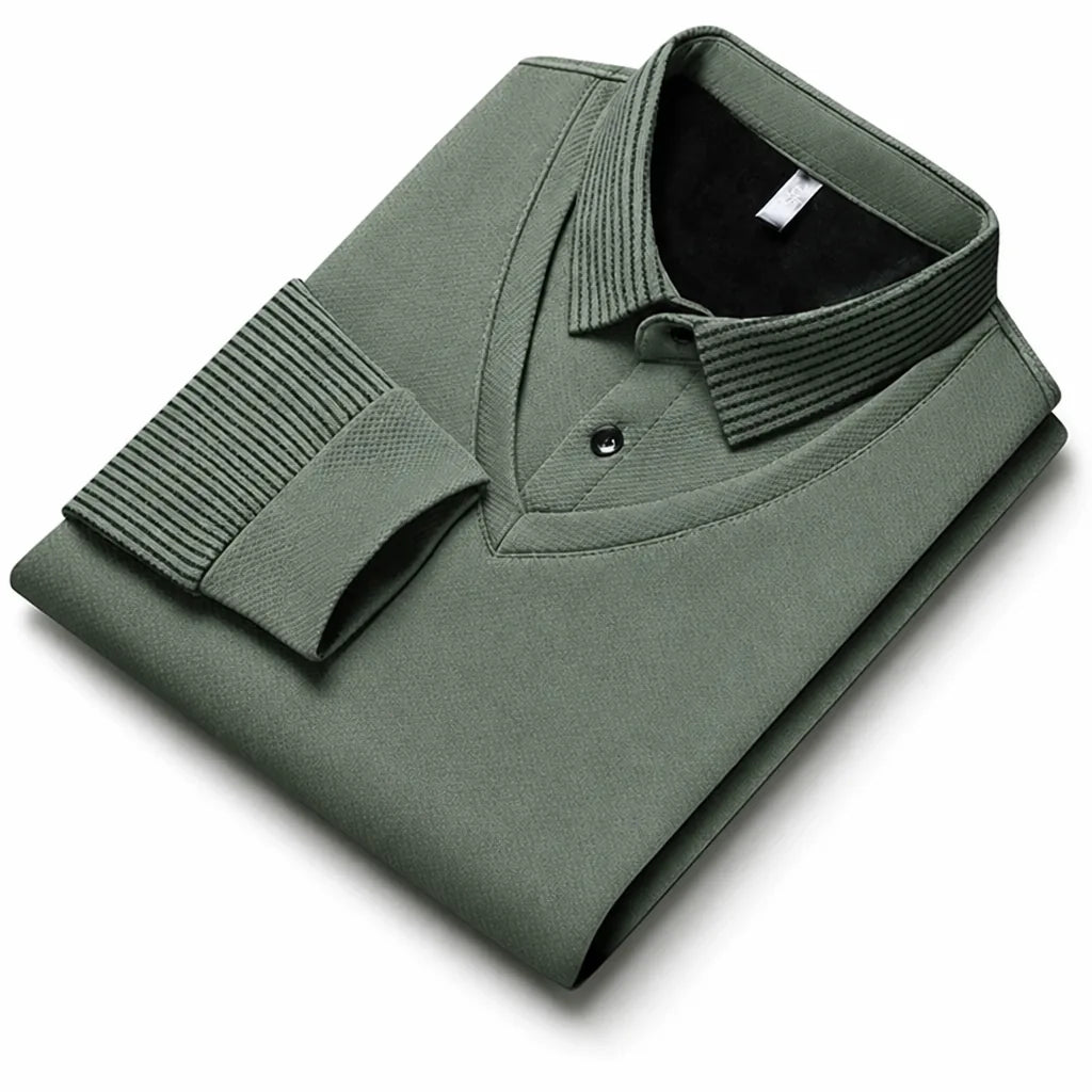 Brookvale™ Men's Fleece-Lined 2-in-1 Collared Sweater