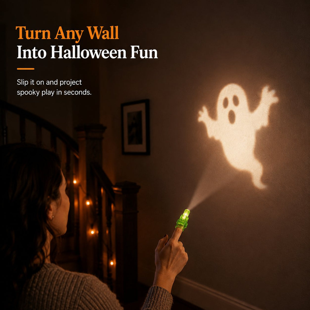 SpookBeam™ — Turn Any Wall Into Halloween Fun
