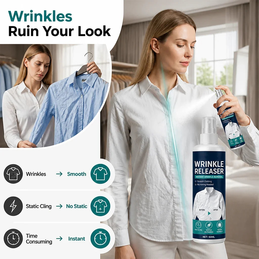 WrinkleAway™ — Smooth Clothes in Seconds
