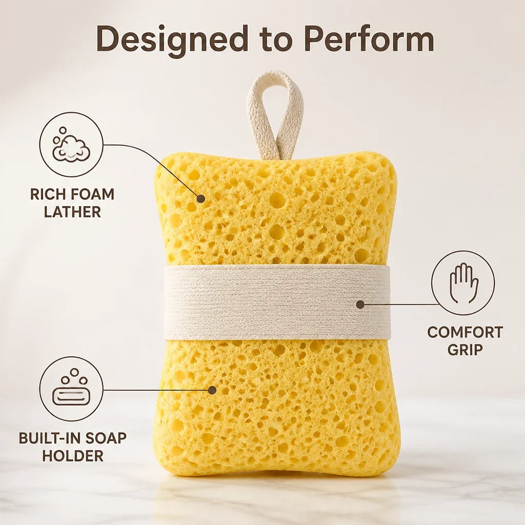 FoamBuff™ — Lather, Scrub, and Rinse With Ease — Experience Silky, Effortless Radiance Every Shower