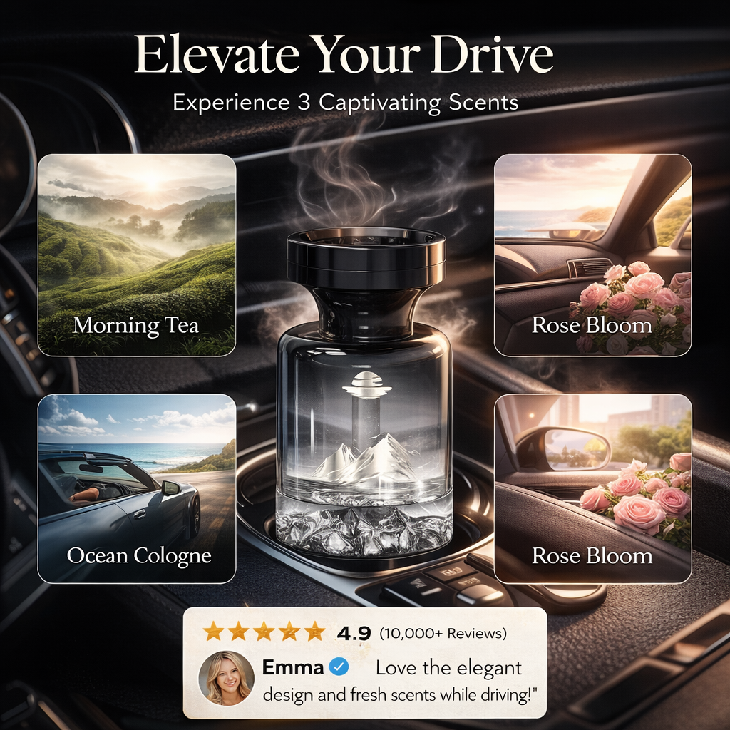 AuraBloom™ — Escape to Pure, Lasting Freshness Every Time You Drive