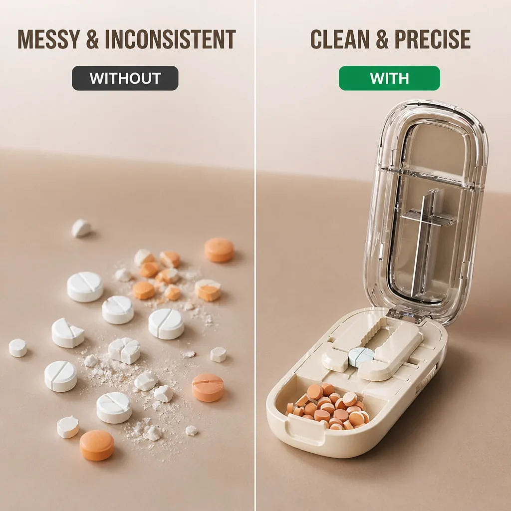MedSplit™ — Convenient Pill Cutting for Everyday Use