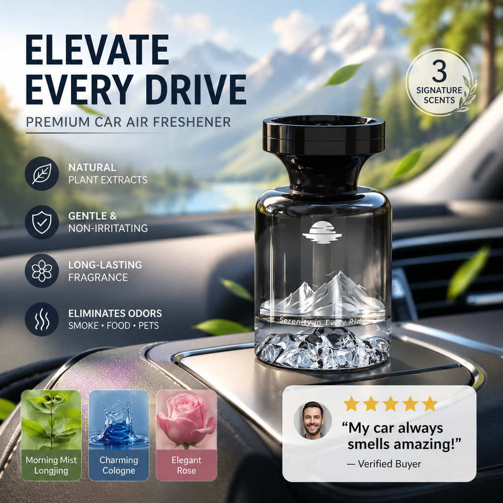 AuraBloom™ — Escape to Pure, Lasting Freshness Every Time You Drive