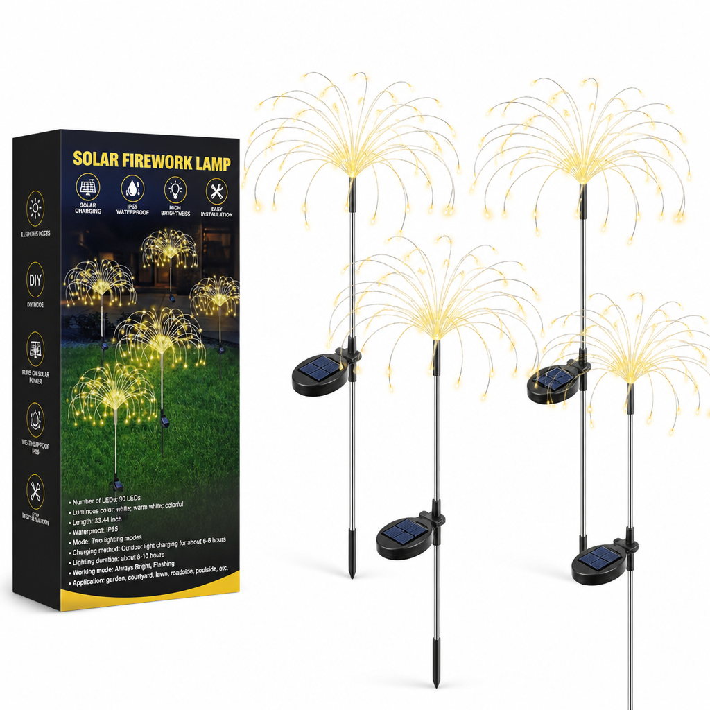 Glimmerfield™ Solar Firework Garden Lights — Sparkling Night Glow