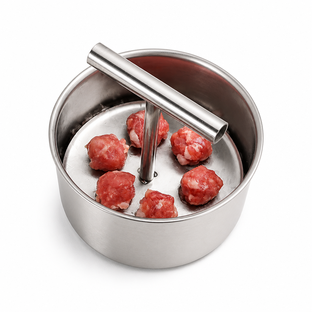 RoundRight™ Stainless Steel Meatball Maker — Perfect Uniform Meatballs