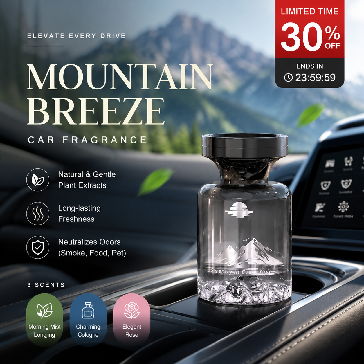 AuraBloom™ — Escape to Pure, Lasting Freshness Every Time You Drive