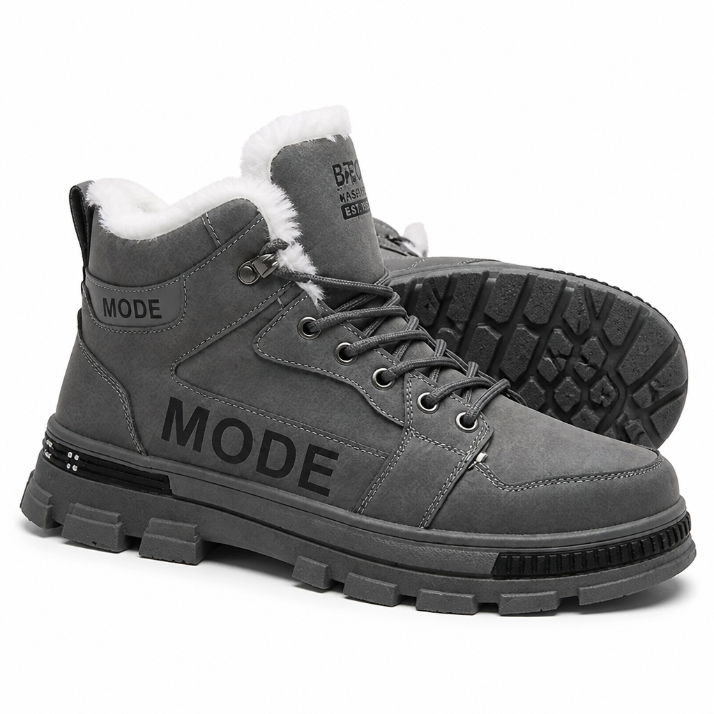 FrostTrek™ Men's Fur-Lined Winter Boots — Waterproof, Slip-Resistant Warmth