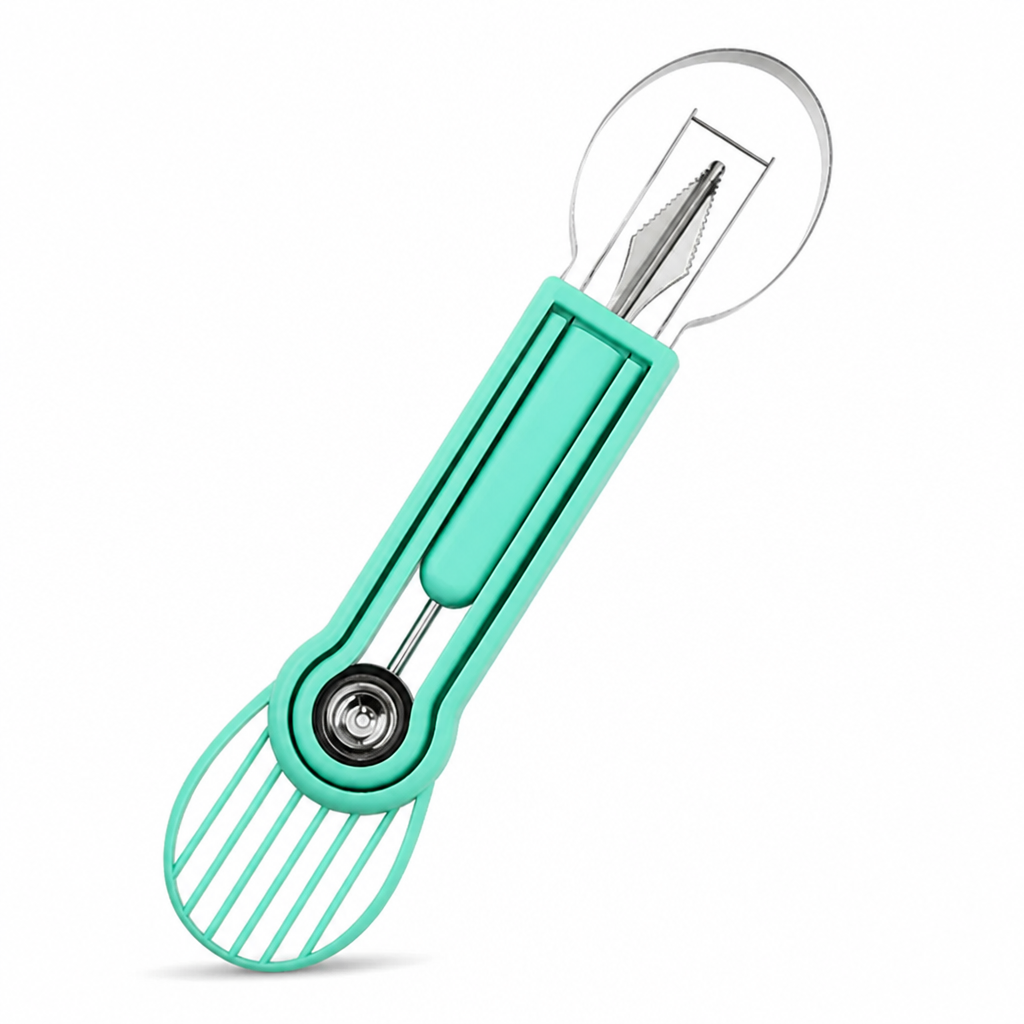 FruitCraft™ — 3-in-1 Fruit Scooping & Slicing Tool