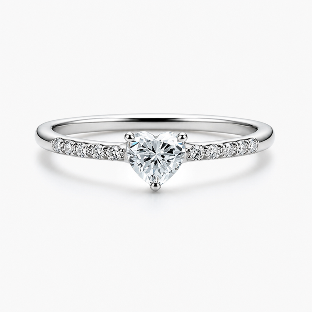HeartCharm™ — Sparkling Heart Crystal Ring