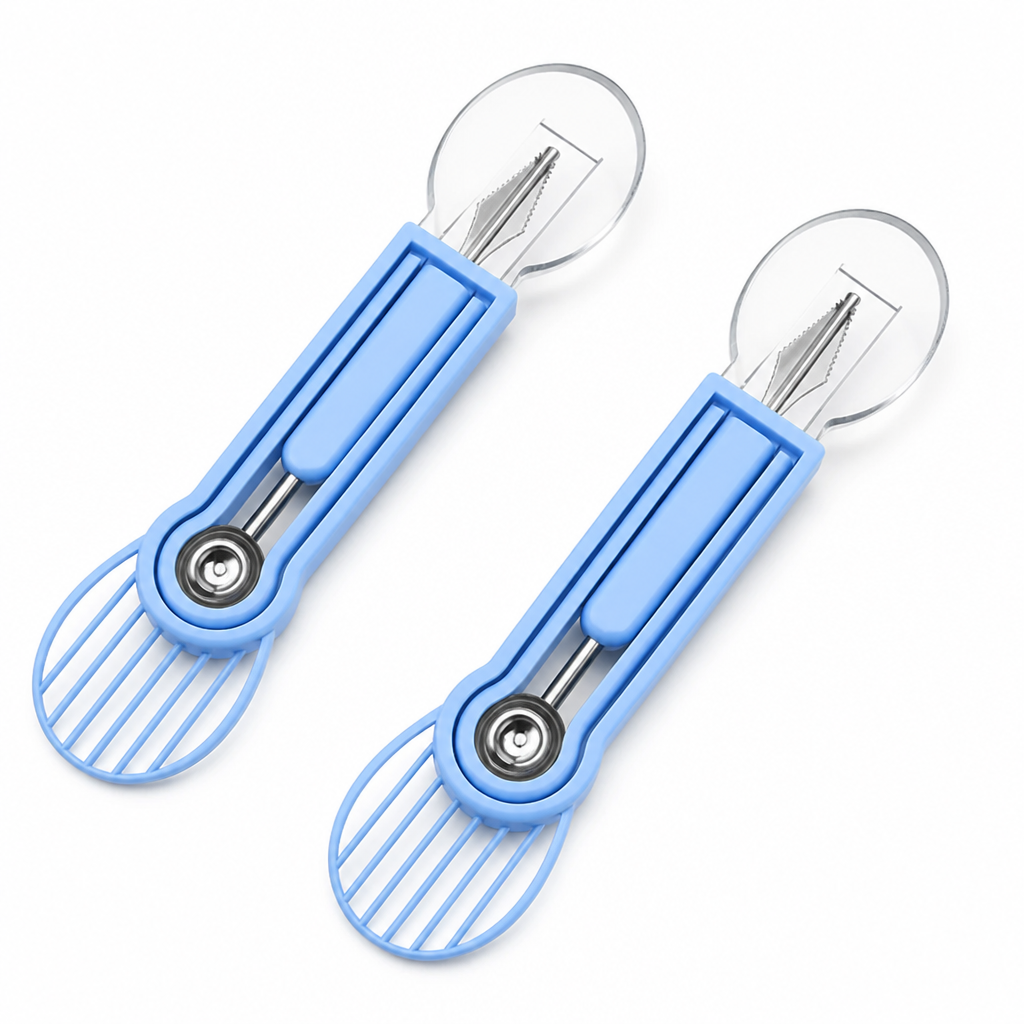 FruitCraft™ — 3-in-1 Fruit Scooping & Slicing Tool