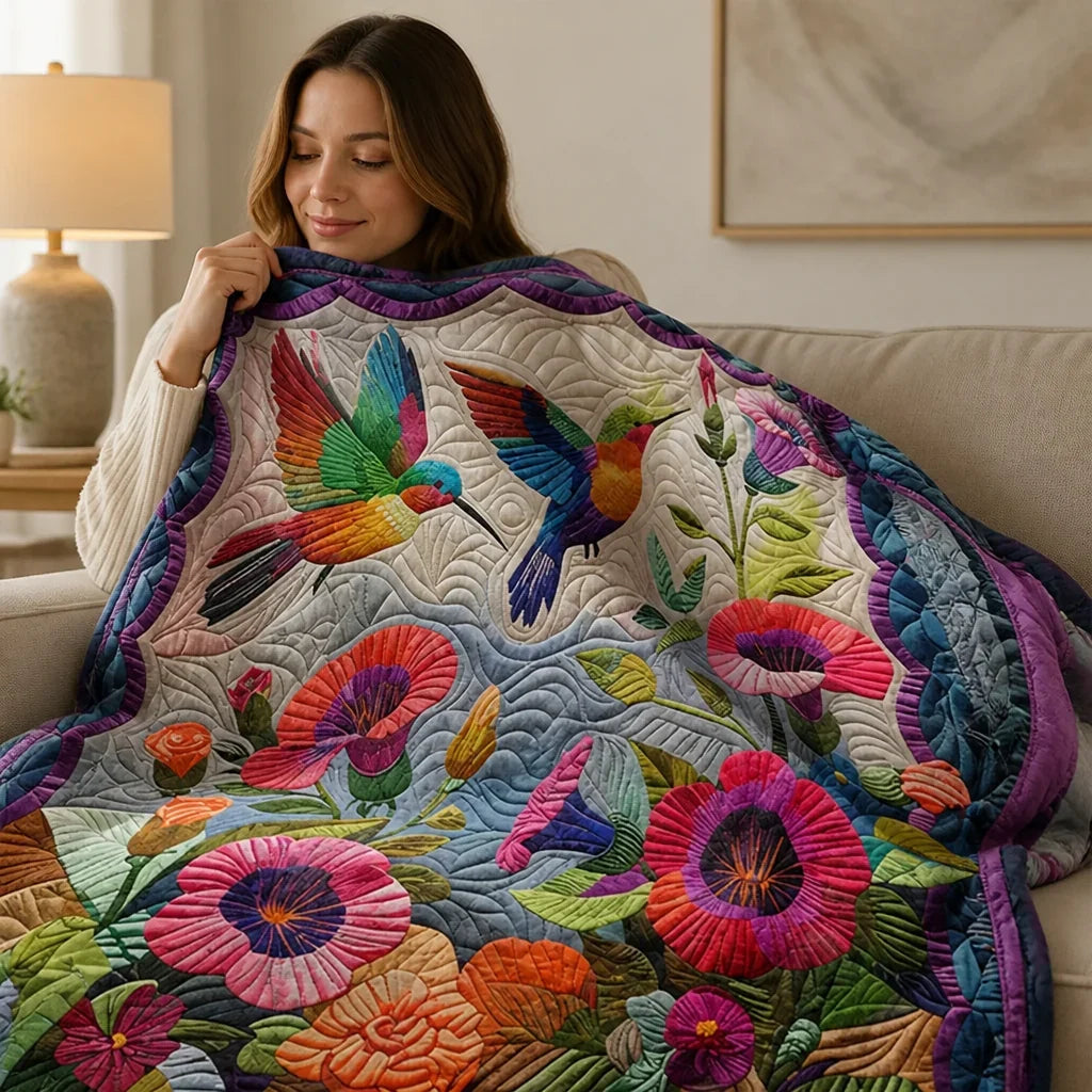 Petalwrap™ Floral Flannel Throw Blanket — Soft, Vibrant Cozy Layer