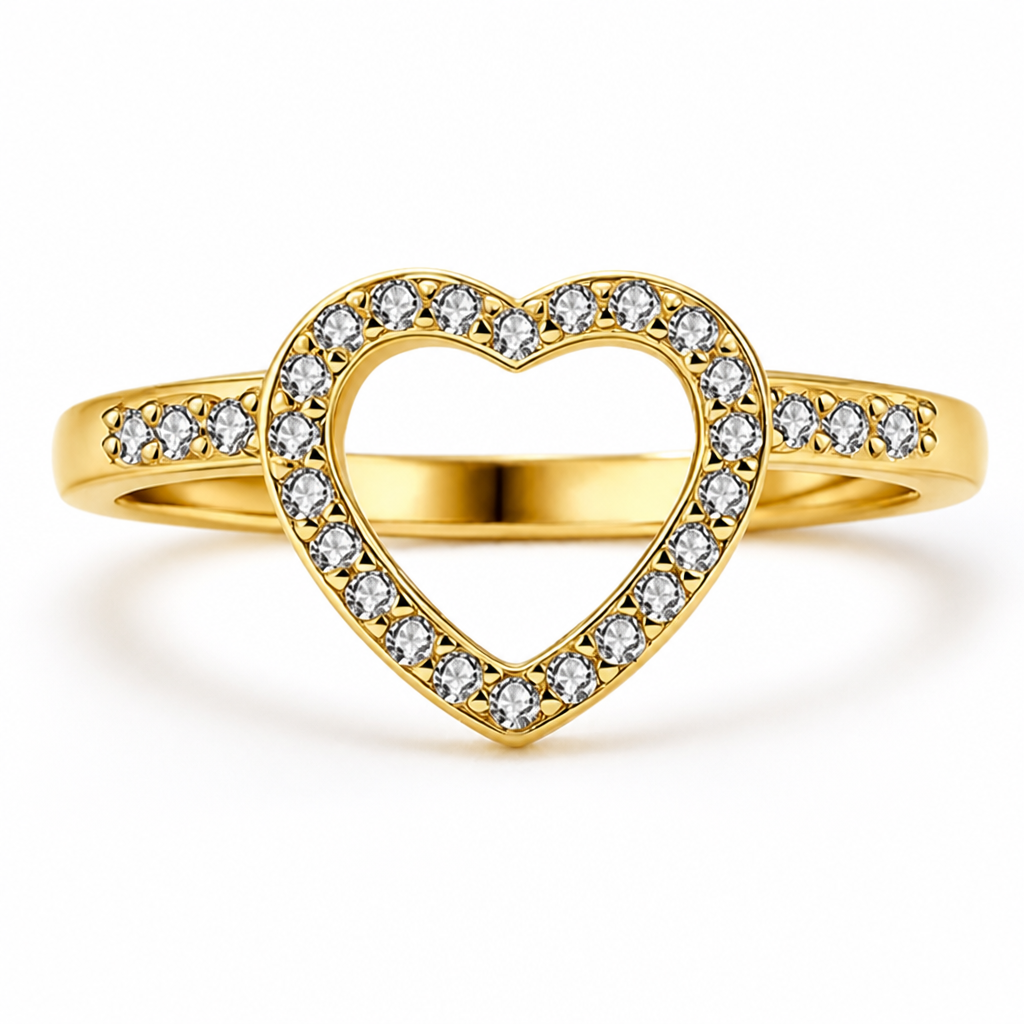 HeartCharm™ — Sparkling Heart Crystal Ring