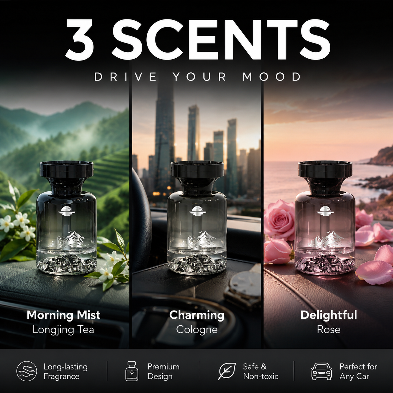 AuraBloom™ — Escape to Pure, Lasting Freshness Every Time You Drive