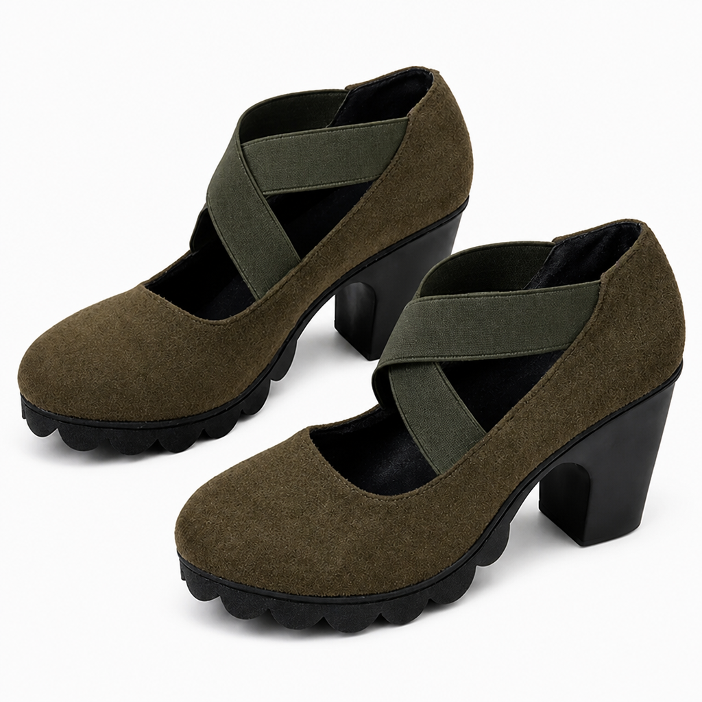 Ellery™ Women's Cross-Strap Block Heel Mary Janes