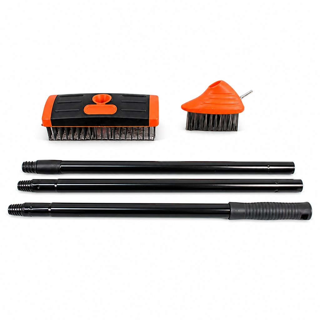 MossMate™ Extendable Patio Scrub Brush — Clear Moss And Weeds
