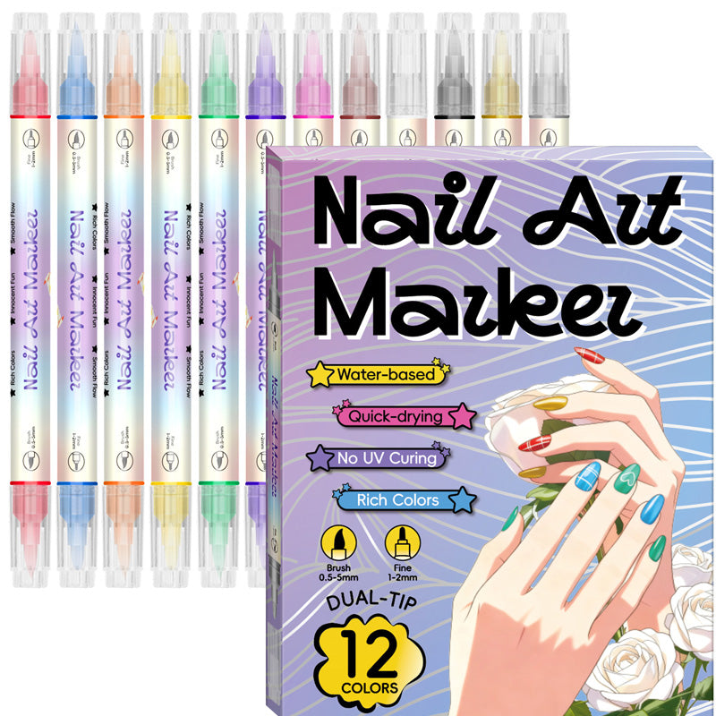ColorMuse™ Dual-Tip Nail Art Pens — Create Stunning, Smudge-Free Nails That Grab Every Compliment Instantly