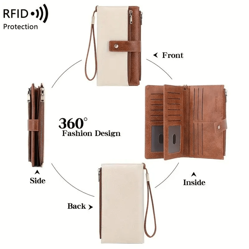 LumaGuard™ Long Wallet — Protect Your Identity and Elevate Your Style Instantly