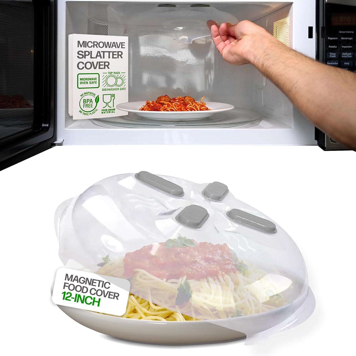 MagniShield™ — Experience Effortless Clean Microwaves and Perfectly Heated Meals Every Time