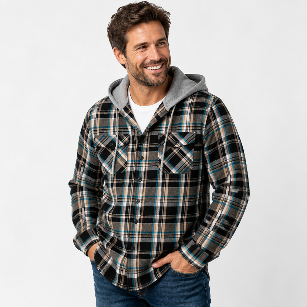 TimberHearth™ Men's Hooded Flannel Jacket