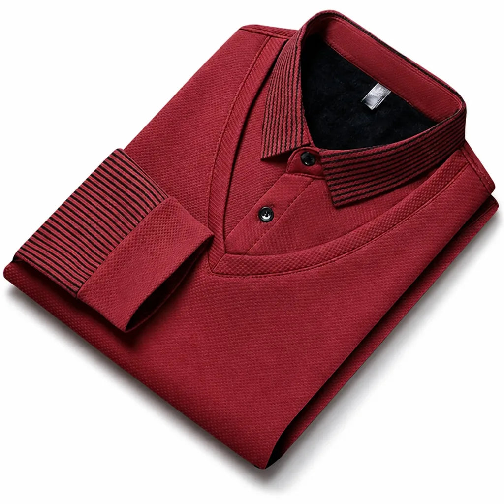 Brookvale™ Men's Fleece-Lined 2-in-1 Collared Sweater