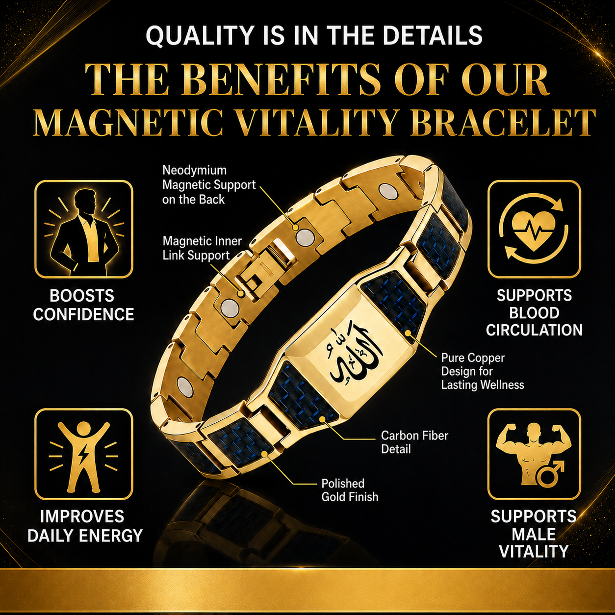 VigorPulse™ Magnetic Bracelet — Unlock Unstoppable Energy and Razor-Sharp Focus All Day Long