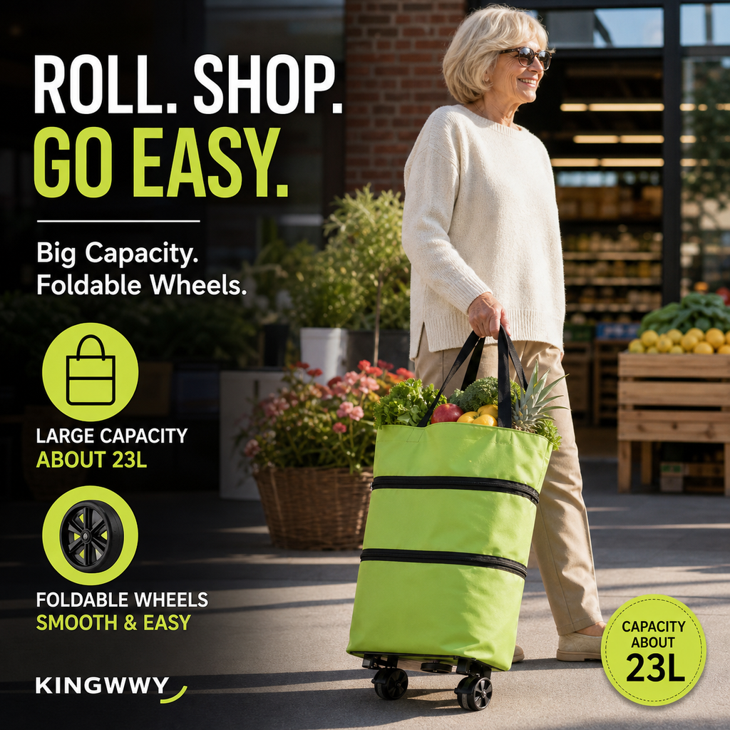 SwiftTote™ — Carry Everything Effortlessly, Glide Through Life Pain-Free