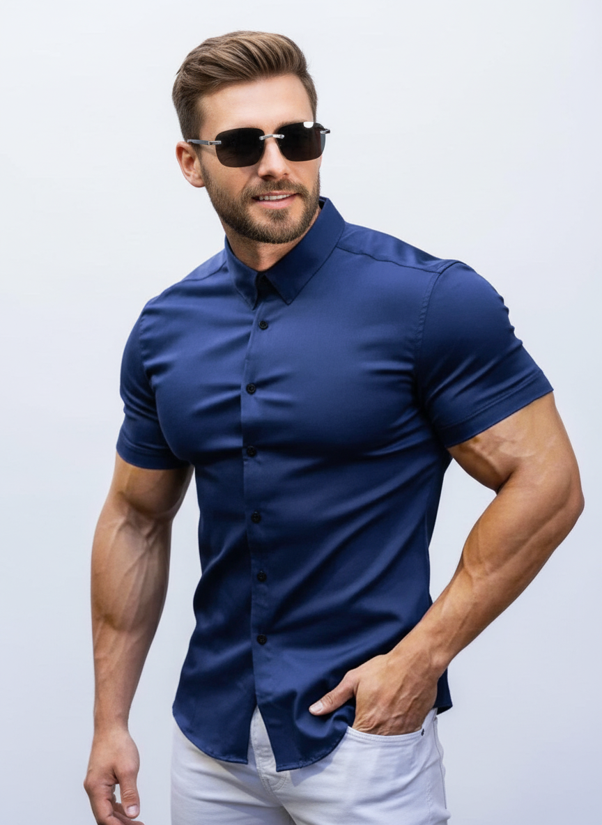 FlexFit™ - Men's Stretch Short-Sleeve Shirt
