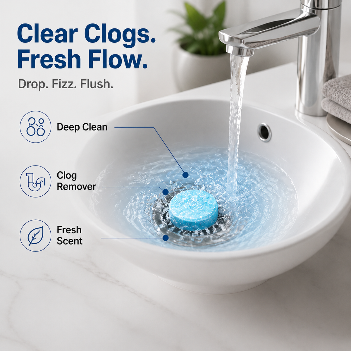 PipePure™ — Keep Household Drains Fresh and Free-Flowing