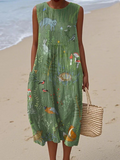 SAMANTHA | Woodland Midi Dress