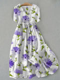 CAMILLE | Womens Dress - Vintage Floral Summer Elegance with Adjustable Fit