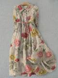 CALLIE | Women's Lace-Up Waist Dress - Vintage Charm & Modern Comfort