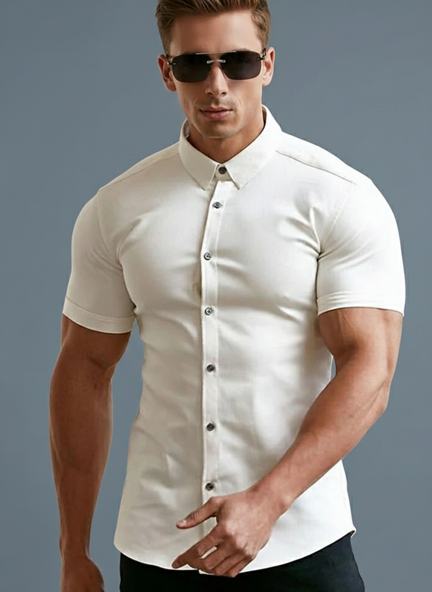 FlexFit™ - Men's Stretch Short-Sleeve Shirt