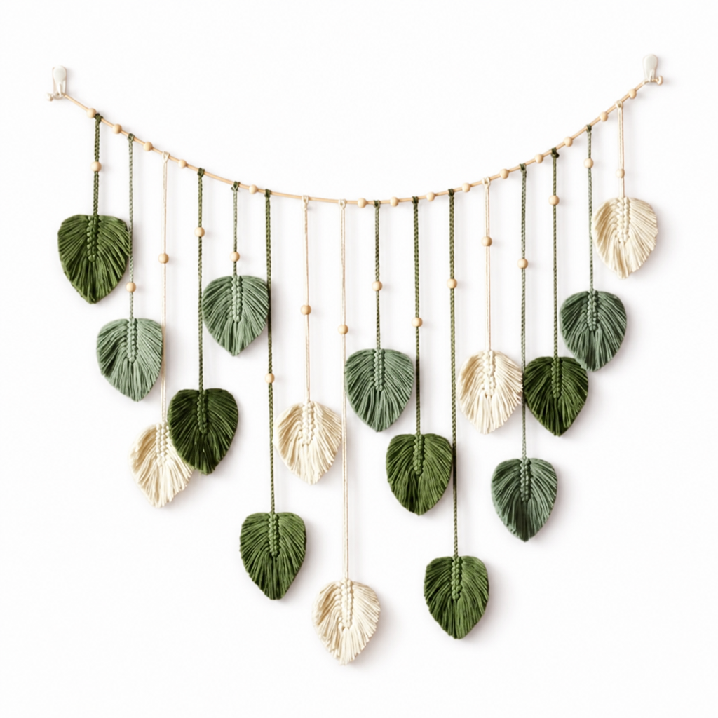 LeafTassel™ — Boho Leaf Wall Hanging