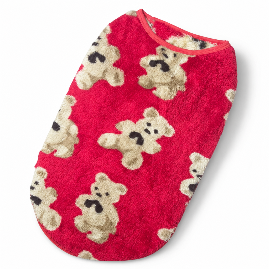 Teddypaw™ Plush Fleece Pet Vest — Cozy Pullover for Dogs & Cats