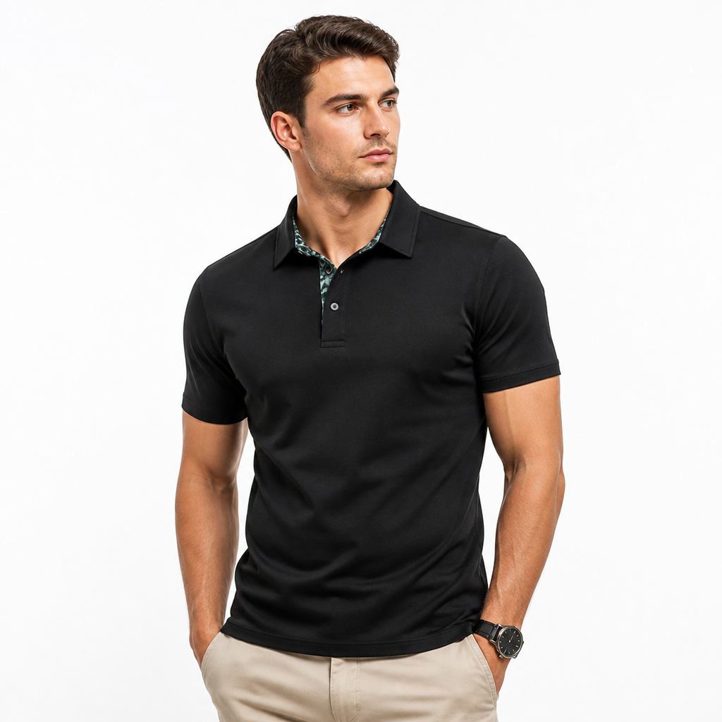 TeeLine™ Men's Stretch Golf Polo — Breathable, Sharp Fit