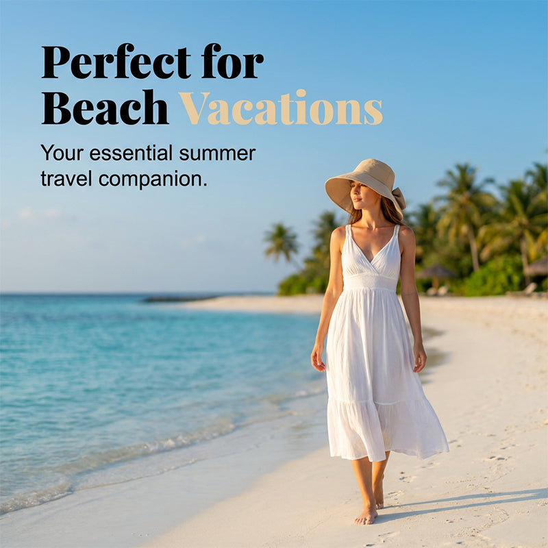 SunLuxe™ - Wide Brim Foldable Sun Hat
