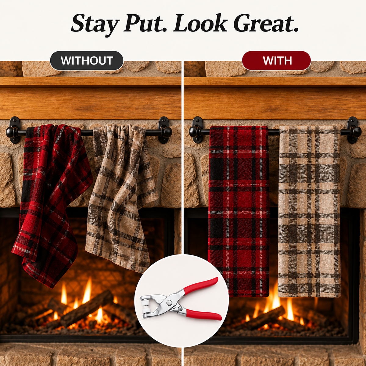 HomeGrip™ — Multi-Purpose Towel Fasteners