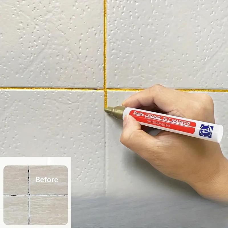 LumaSeal™ Grout Renewal Pen — Instantly Restore Stunning, Mold-Free Grout You’ll Love Showing Off