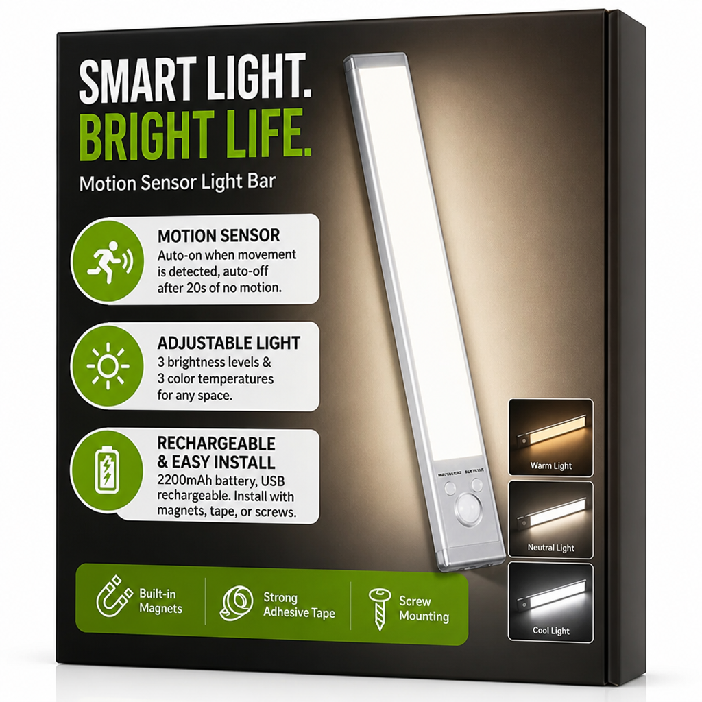 BrightReach™ - Rechargeable Motion Sensor Light
