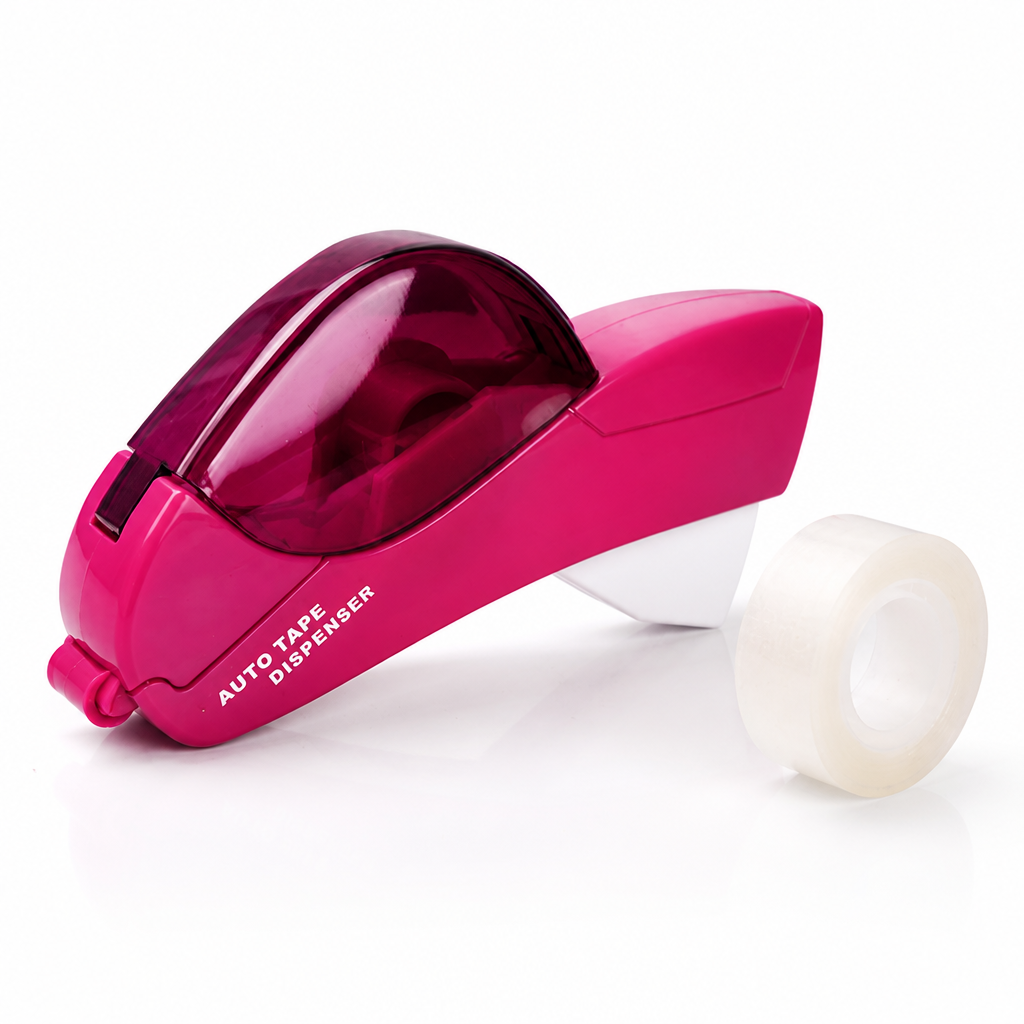 QuickSeal™ One-Hand Tape Dispenser — Safe Hidden-Blade Cutting