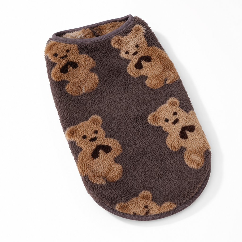 Teddypaw™ Plush Fleece Pet Vest — Cozy Pullover for Dogs & Cats