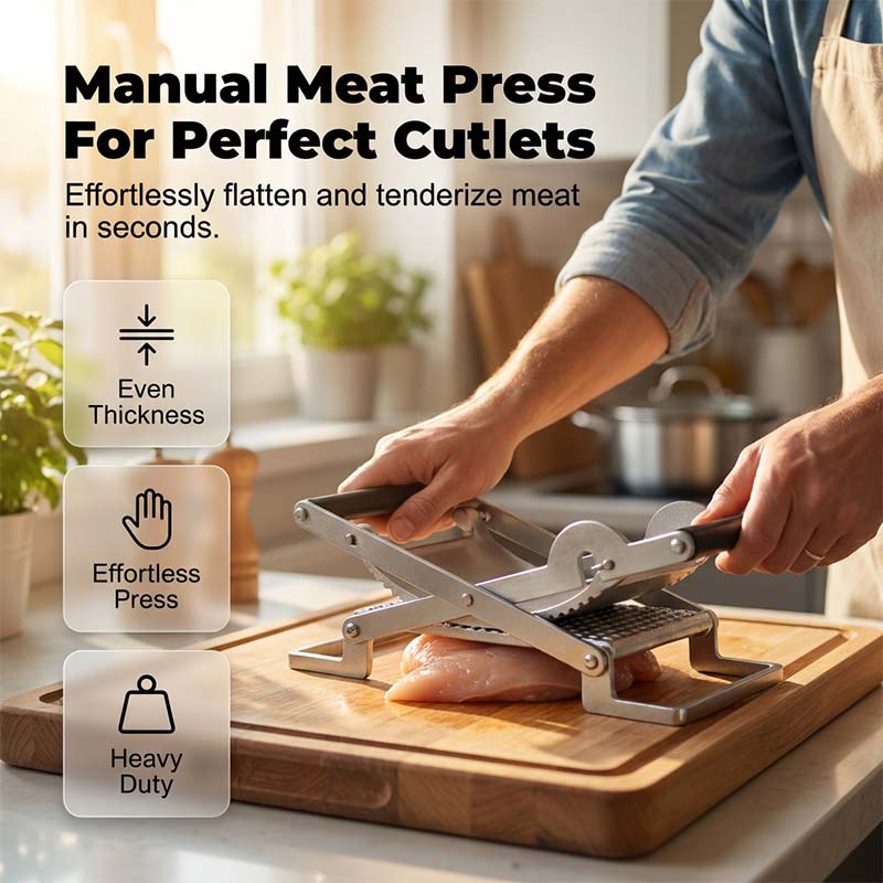 TenderPro™ - Heavy-Duty Manual Meat Tenderizer Press