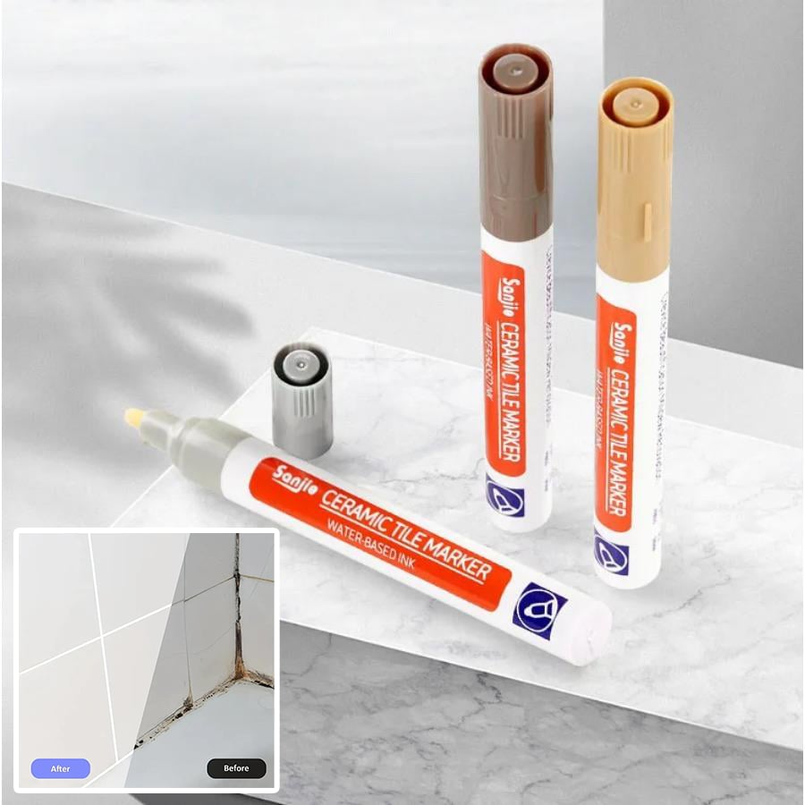 LumaSeal™ Grout Renewal Pen — Instantly Restore Stunning, Mold-Free Grout You’ll Love Showing Off