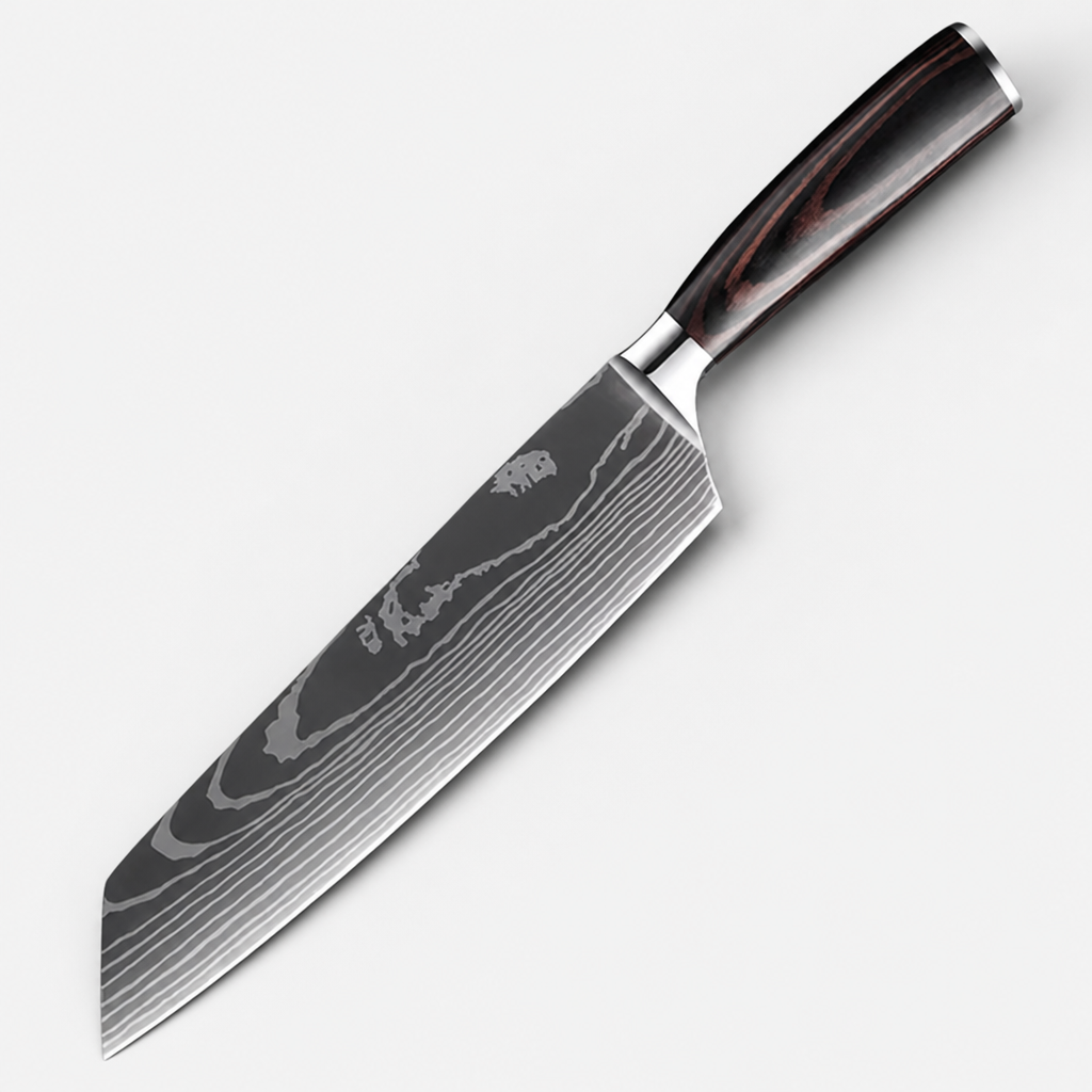 Kaizora™ 9-Piece Damascus-Pattern Knife Set — Sharp, Precise Slicing